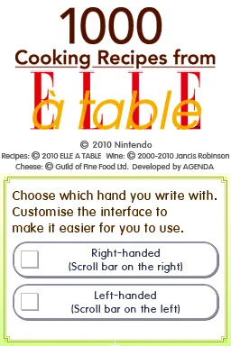 1000 Cooking Recipes from Elle a Table (Europe) (En,Fr,De,Es,It) (NDSi Enhanced)