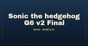 Sonic the hedgehog G6 v2 Final