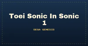 Toei Sonic In Sonic 1