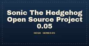Sonic The Hedgehog Open Source Project 0.05