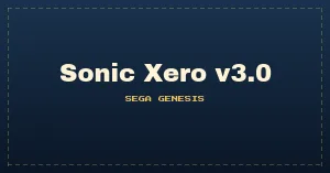 Sonic Xero v3.0 (2nd beta release)