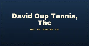 David Cup Tennis, The