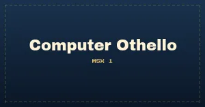 Computer Othello