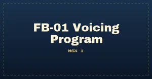 FB-01 Voicing Program (YRM-56)