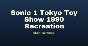 Sonic 1 Tokyo Toy Show 1990 Recreation