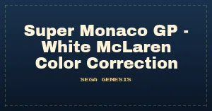 Super Monaco GP - White McLaren Color Correction