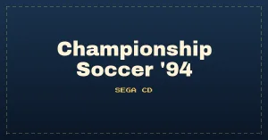 Championship Soccer '94