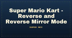 Super Mario Kart - Reverse and Reverse Mirror Mode