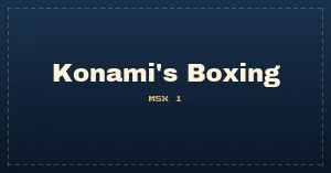 Konami's Boxing