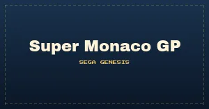 Super Monaco GP (World) (En,Ja) (MPR-13250)