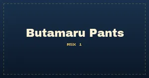 Butamaru Pants
