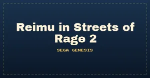 Reimu in Streets of Rage 2