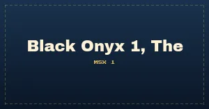Black Onyx 1, The