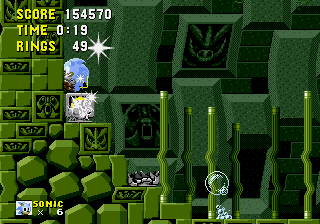 Super Sonic &amp; Hyper Sonic in Sonic 1